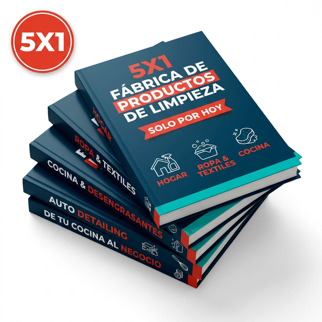 5X1 - Más de 400 Fórmulas Secretas para Fabricar y Vender Productos de Limpieza