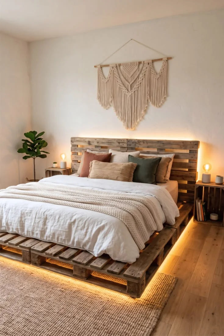 Cama flotante de pallets