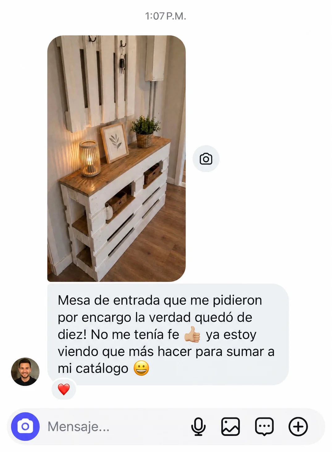Mesa de entrada de pallets hecha por encargo