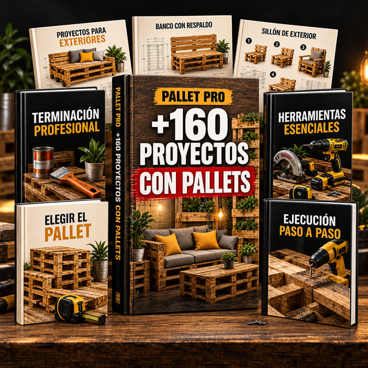 🪵 Pallet Pro: +160 proyectos con pallets + 6 bonos🎁