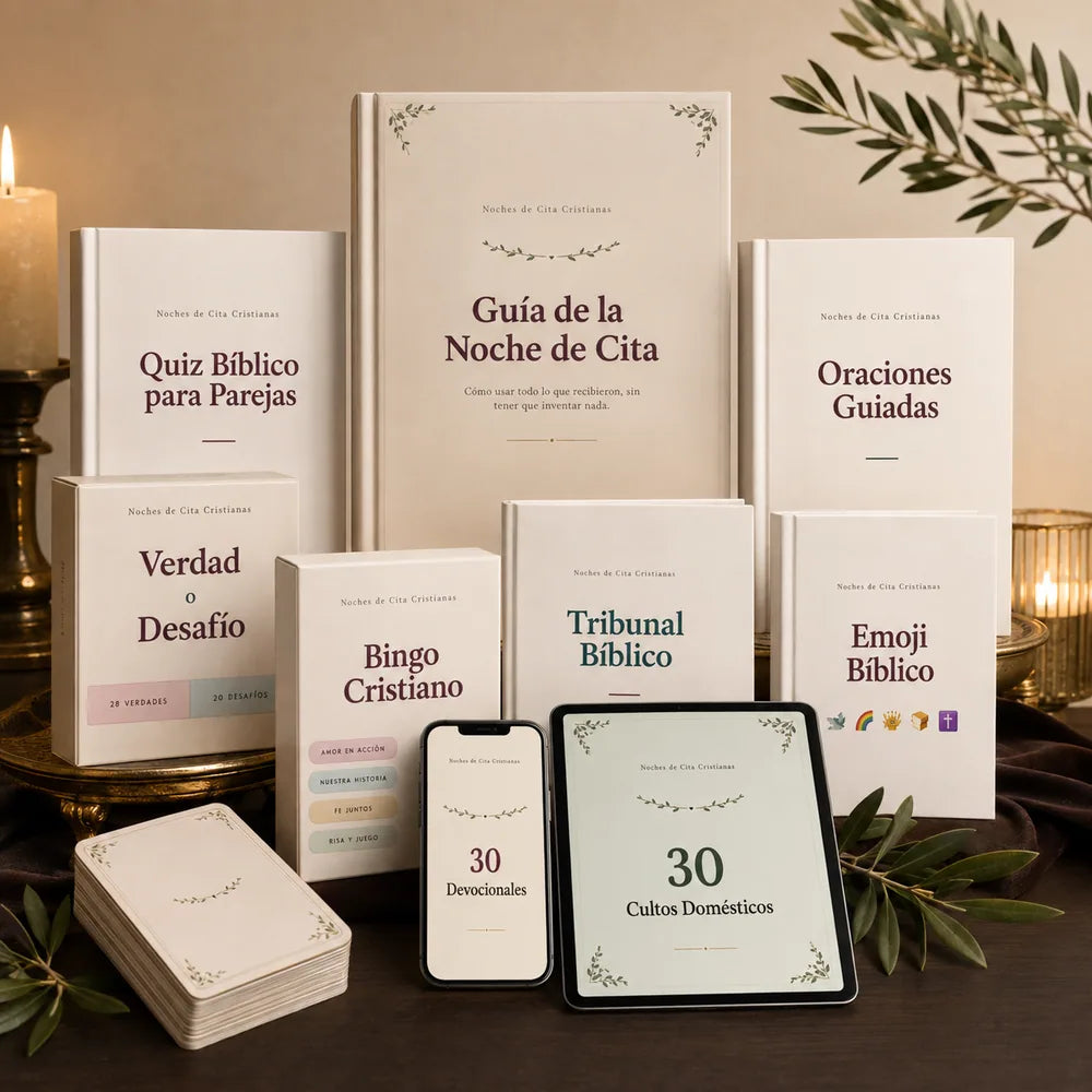 Colección premium Noches de Cita Cristianas con juegos, guías y bonos