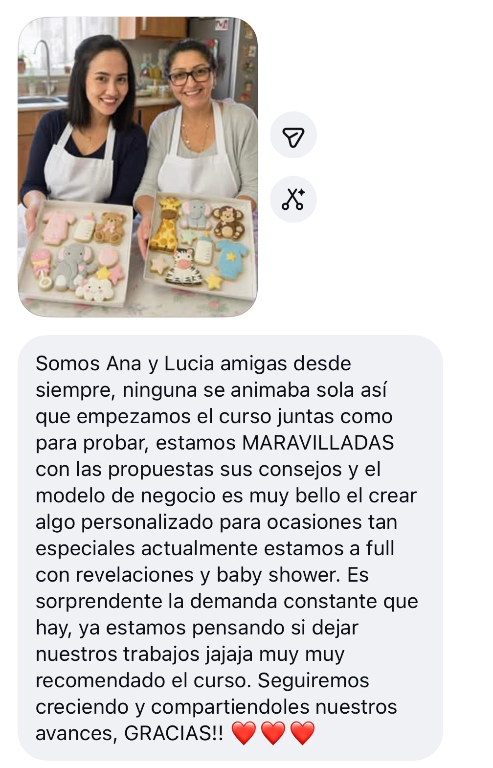 Testimonio real de alumna
