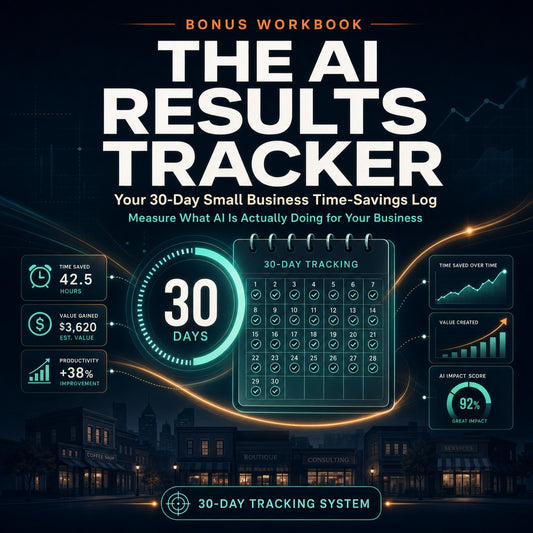 The AI Results Tracker: Your 30-Day Small Business Time-Savings Log — Measure What AI Is Actually Doing for Your Business