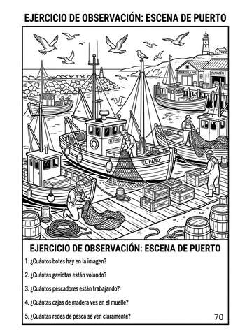 Ejercicio Mente Activa 365 - observación puerto