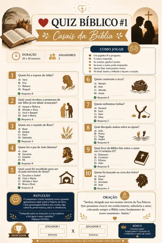Quiz Bíblico para Parejas