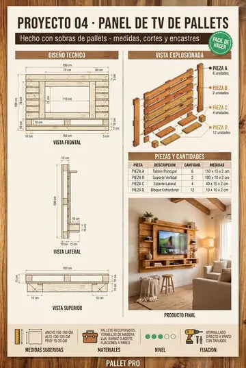 Página del ebook — proyecto con pallets